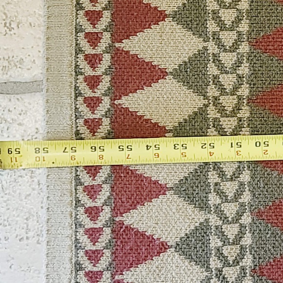 Hiend Accents Throw Blanket Marching Pillow Cabin Diamond Wine Green Cream - Picture 6 of 10